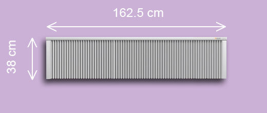 SN251  2.5 kw  RAL9010 38/163/8 cm  + thermostaat 530